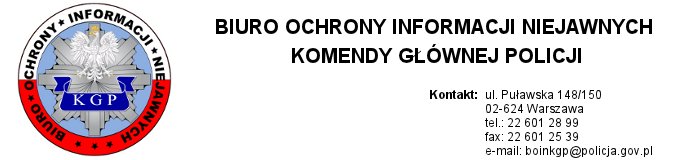 Biuro Ochrony Informacji Niejawnych