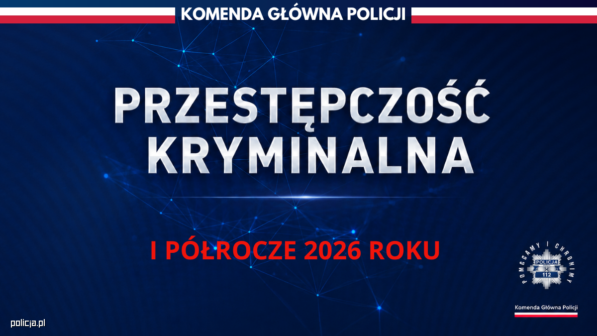 Pierwsze półrocze 2026 roku - skuteczne działania pionu kryminalnego Policji