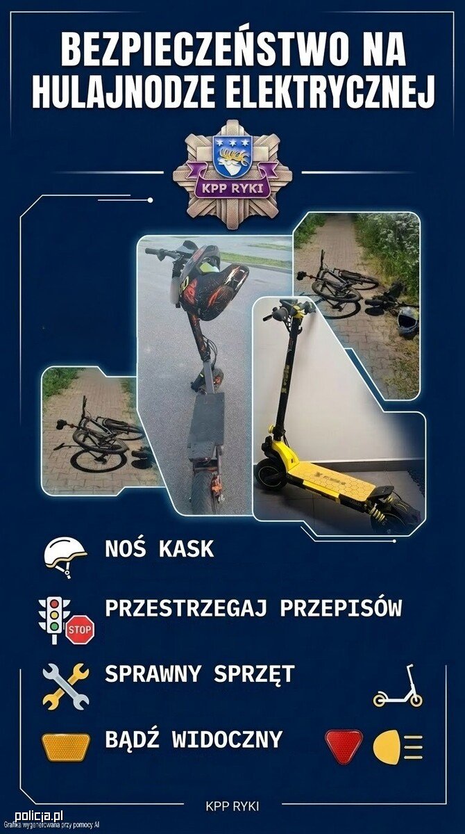 Hulajnogi elektryczne - przypominamy o zasadach i bezpieczeństwie