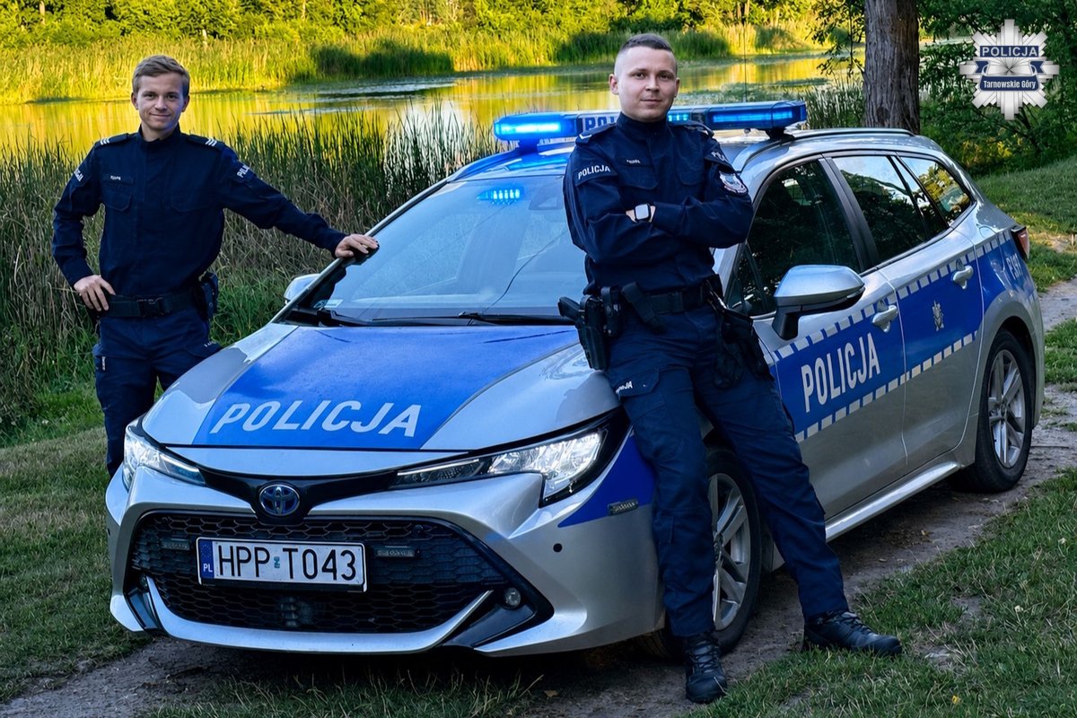 Policjanci z Kalet byli pierwsi na miejscu pożaru