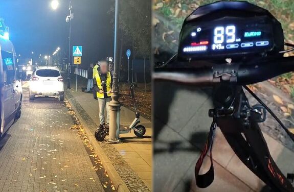 Groźny wypadek 17-latka na hulajnodze elektrycznej