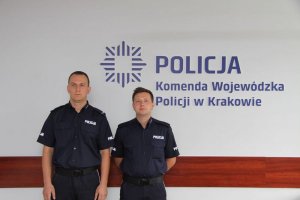 Dwaj policjanci z Zabierzowa