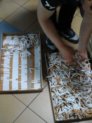 Zabezpieczone papierosy