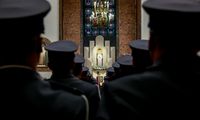 Uroczysta msza święta w intencji policjantów pomordowanych w Miednoje