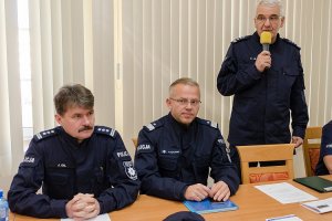 Przebieg spotkania moderował dyrektor Głównego Sztabu Policji KGP insp. Krzysztof Lis