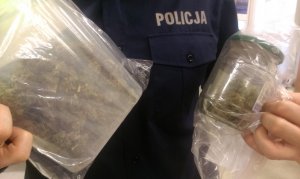 Marihuana zabezpieczona przez policjantów