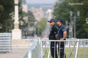 Policjanci zabezpieczają wizytę Papieża w Częstochowie