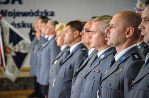 Wręczanie odznaczeń i awansów w KWP w Gdańsku