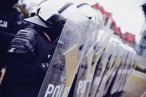 szkolenie nieetatowych Pododdziałów Prewencji Policji z województwa lubuskiego w szkoleniu poprzedzającym wiosenny sezon rozgrywek sportowych oraz imprez masowych