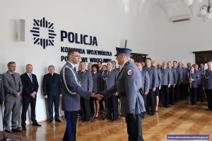 Uroczystość wprowadzenia Komendanta Wojewódzkiego Policji w Katowicach nadinsp. Tomasza Trawińskiego