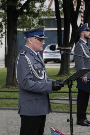 Ślubowanie nowych policjantów w Krakowie