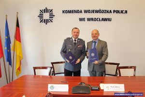 Podpisanie Harmonogramu współpracy Policji dolnośląskiej i saksońskiej