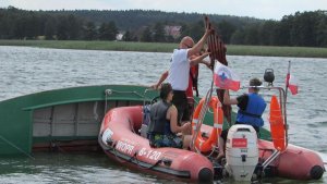 akcja ratunkowa na Jeziorze Wigry