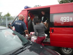 Policjanci z bydgoskich Wyżyn na rzecz poszkodowanych z gminy Sośno