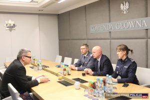 Spotkanie Komendanta Głównego Policji z J.E. Ambasadorem Rzeczypospolitej Polskiej w Arabii Saudyjskiej i Omanie