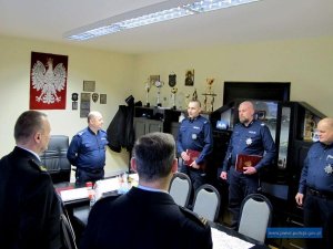 Spotkanie w gabinecie Komendanta Powiatowego Policji w Jaworze