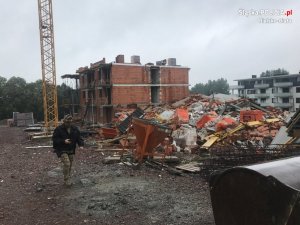 W Bielsku-Białej zawalił się budynek