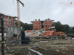 W Bielsku-Białej zawalił się budynek