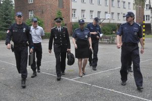 Francuska delegacja na terenie Szkoły Policji.