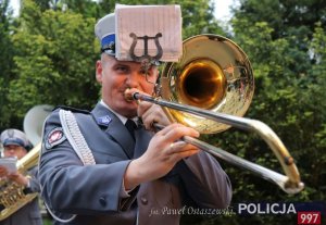 Policyjna orkiestra w akcji
