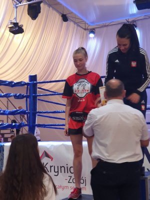 Marta Mysur na podium podczas mistrzostw Polski