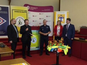 briefing z udziałem mediów oraz przedstawicieli Policji, Konferencji Episkopatu Polski, Polskiej Rady Ekumenicznej inaugurujący trzecią odsłonę akcji informacyjno-edukacyjnej skierowanej do pieszych pn. „ŚWIEĆ PRZYKŁADEM”