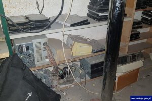 Znaleziony i zabezpieczony przez policjantów sprzęt komputerowy