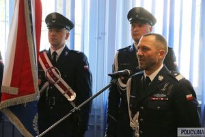 uroczystość w CPKP BOA upamiętniająca śp. Piotra Molaka, który zginął na służbie