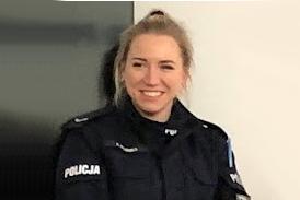 sierż. Anna Albińska w policyjnym mundurze