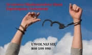 grafika przedstawia dwie ręce, na jednej są zapięte kajdanki, u góry napis 26 czerwca Międzynarodowy Dzień Zapobiegania Narkomanii. Między rękami napis Uwolnij się 800199990