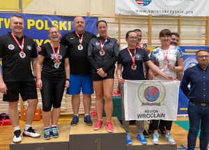 Zawodnicy Mistrzostw Polski Służb Mundurowych w Badmintonie