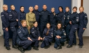 zdjęcie grupowe uczestników szkolenia oficerów prasowych w Akademii Policji w Szczytnie