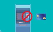 Grafika bankomatu i karty kredytowej