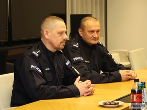 p.o. Komendant Główny Policji insp. Marek Boroń podczas spotkania z agentami FBI