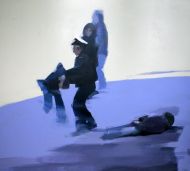 Sławomir MIKAWOZ / Interwencja,125x140 cm,akryl