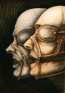 Ryszard KONIKOWSKI / Gonitwa, 100x70 cm, pastel