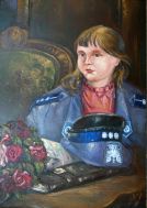 Ivan MALIŃSKI / Tata w domu, 70x50 cm, olej