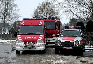 3 pojazdy strażackie