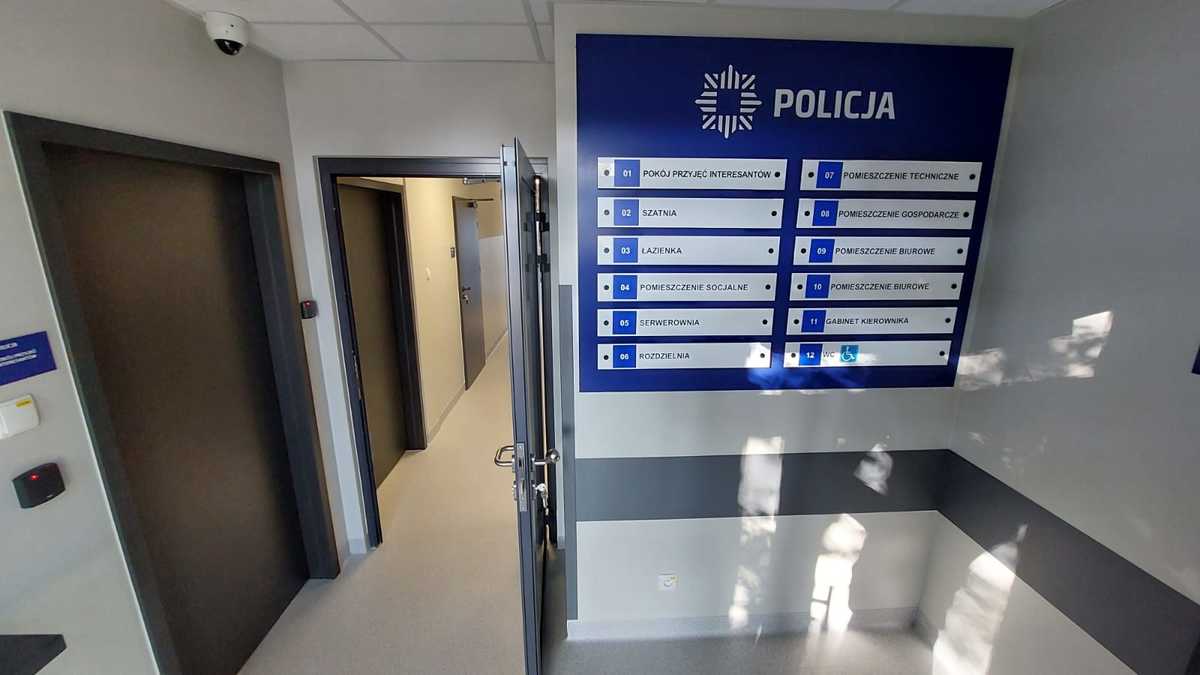 Pomieszczenia biurowe Posterunku Policji w Turobinie