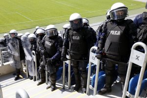 Lubelscy policjanci ćwiczyli na Stadionie Arena Lublin