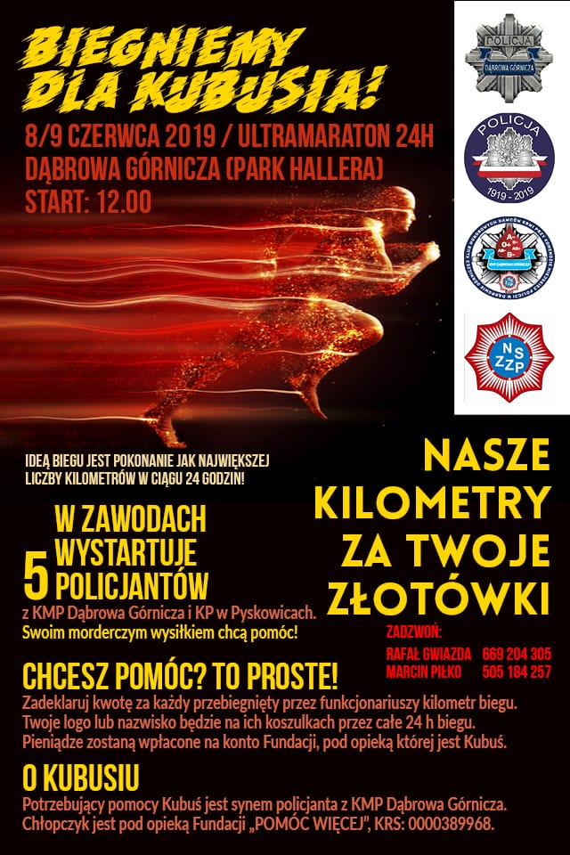 plakat z informacjami na temat ultramaratonu 