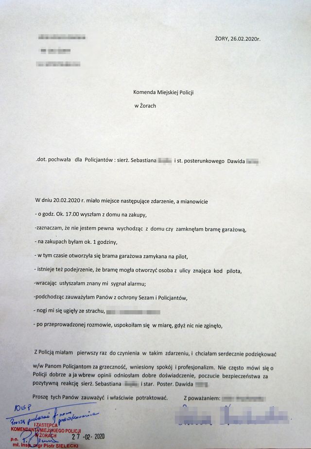 podziękowania 