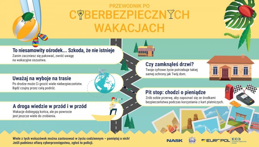 przewodnik po cyberbezpiecznych wakacjach - wskazówki