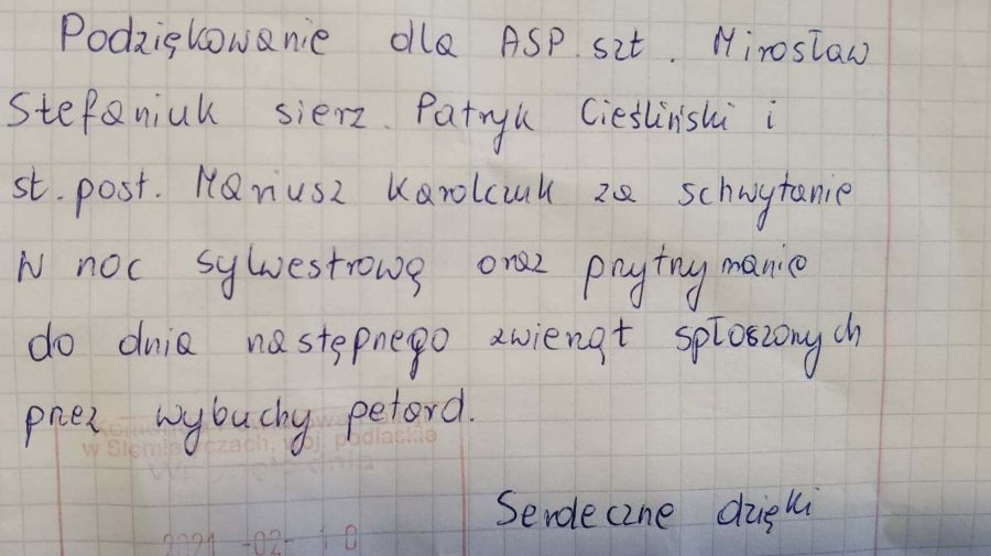 Podziękowania dostępne cyfrowo pod tekstem