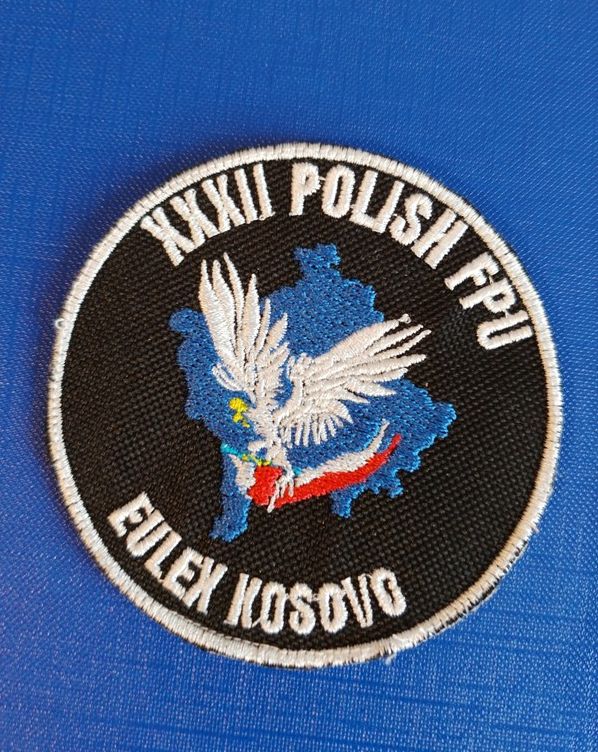 logo XXXII Rotacji Jednostki Specjalnej Polskiej Policji w Kosowie