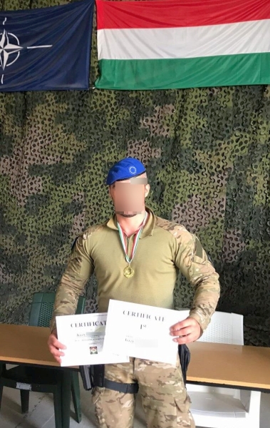 Zwycięzca międzynarodowych zawodów strzeleckich w Golesh.