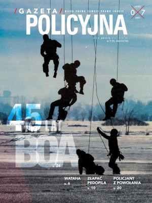 Okładka Gazety Policyjnej poświęconej 45-leciu powstania BOA.