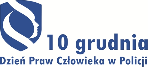 logo z napisem 10 grudnia dzień praw człowieka w policji