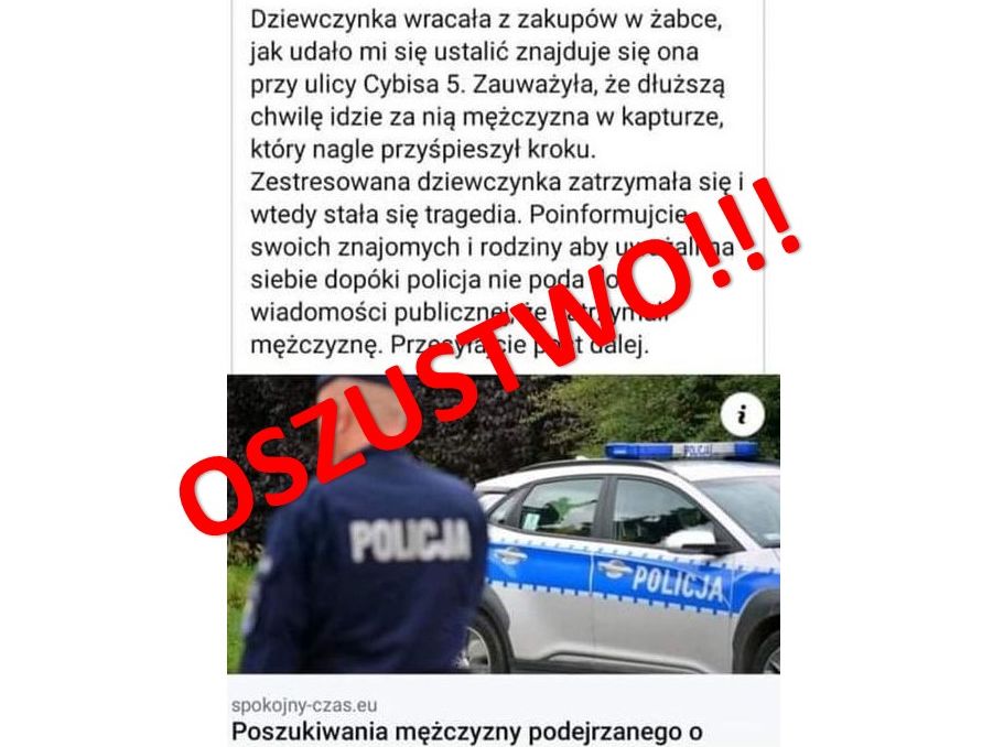 screen fałszywego sms