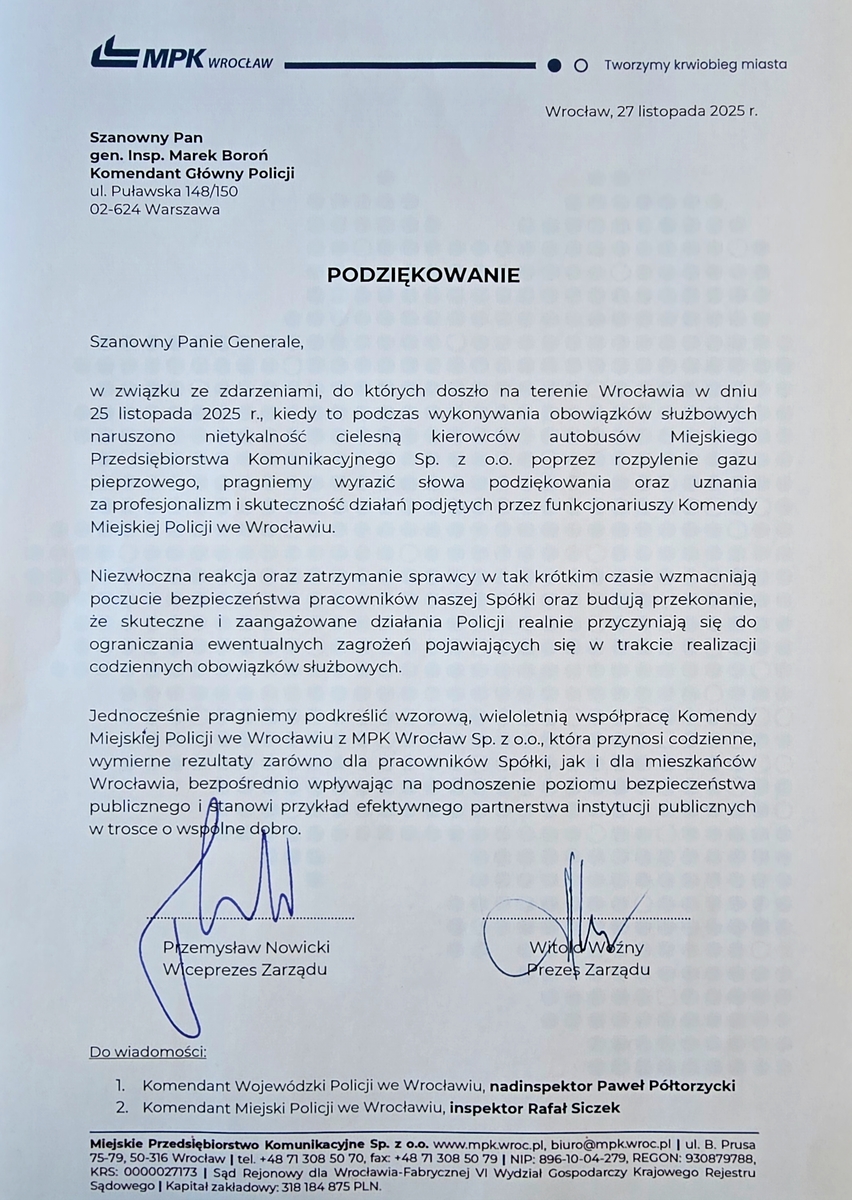 Zdjęcie podziękowań.